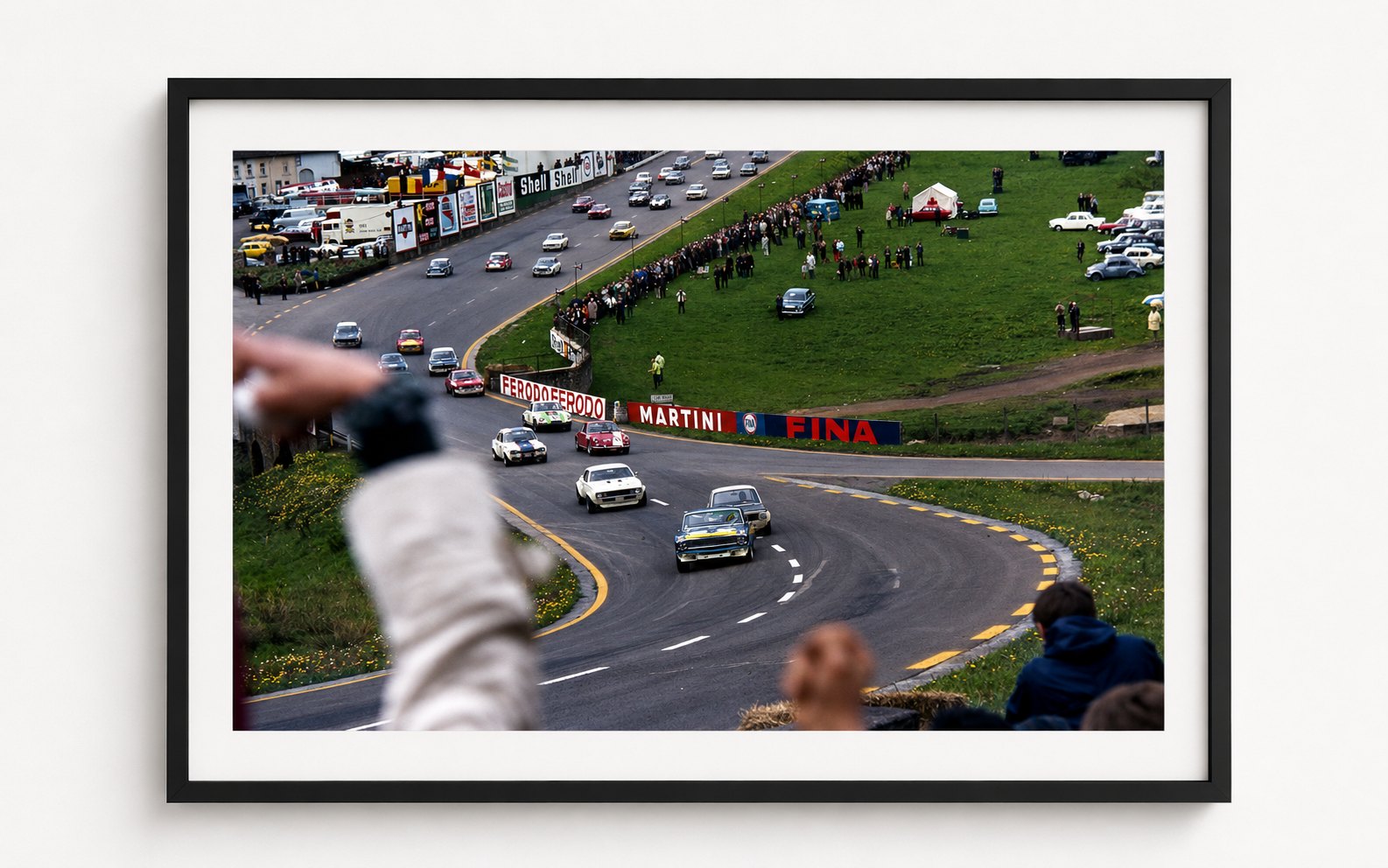 La-Source-Haarnadel, Spa 1967 — Spa-Francorchamps 1967, auf Acryl im Schattenfugenrahmen, Format 4:3