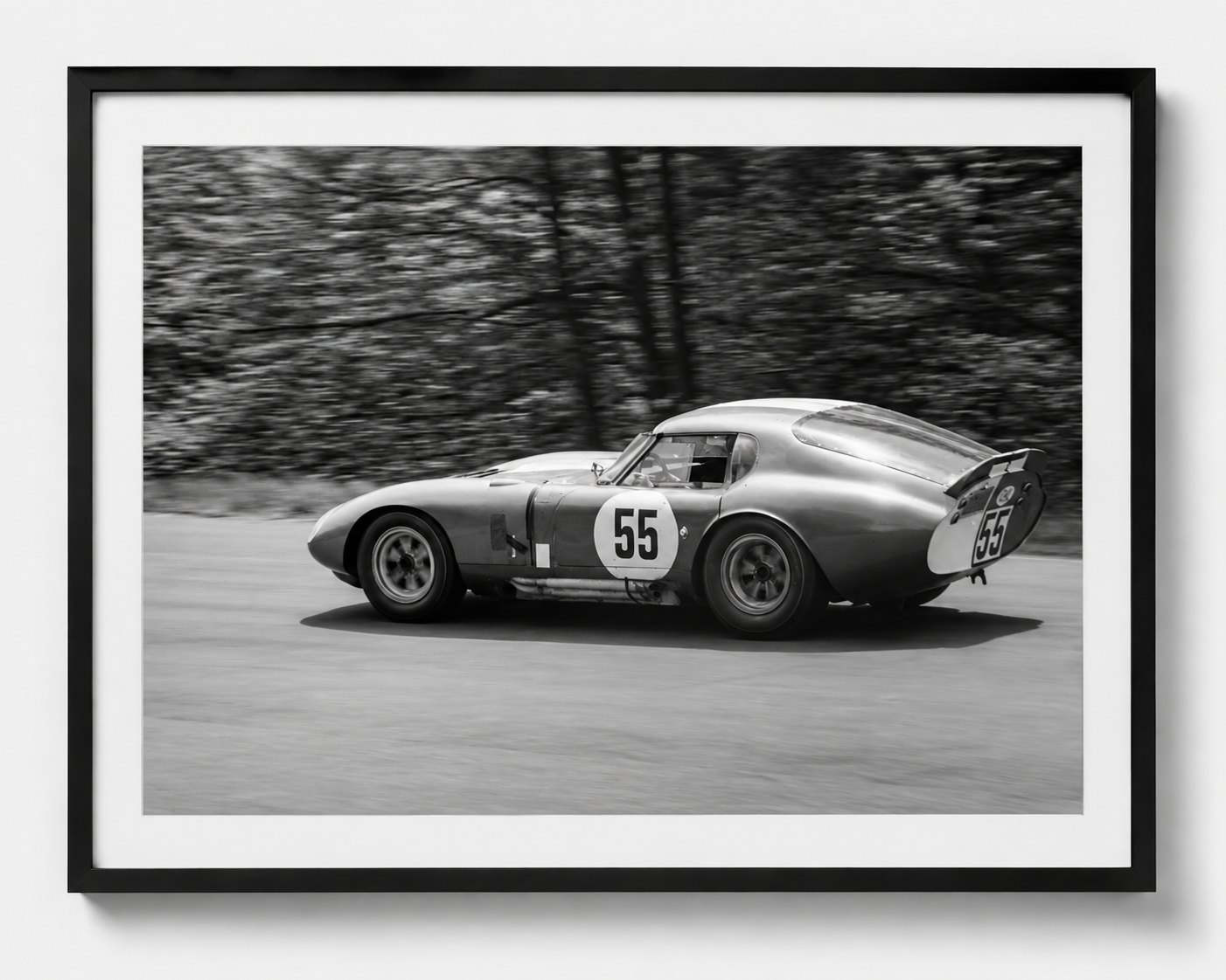 Shelby Daytona Renngeschwindigkeit — Clermont-Ferrand 1954, auf Acryl im Schattenfugenrahmen, Format 4:3